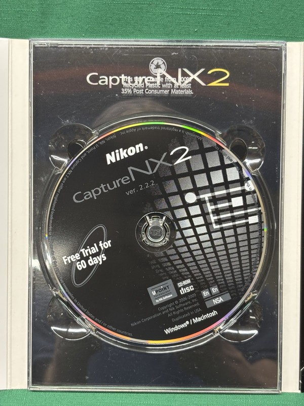 Nikon Capture NX 2 Camara Software CD Trial Version Windows & Mac (11H) gallery