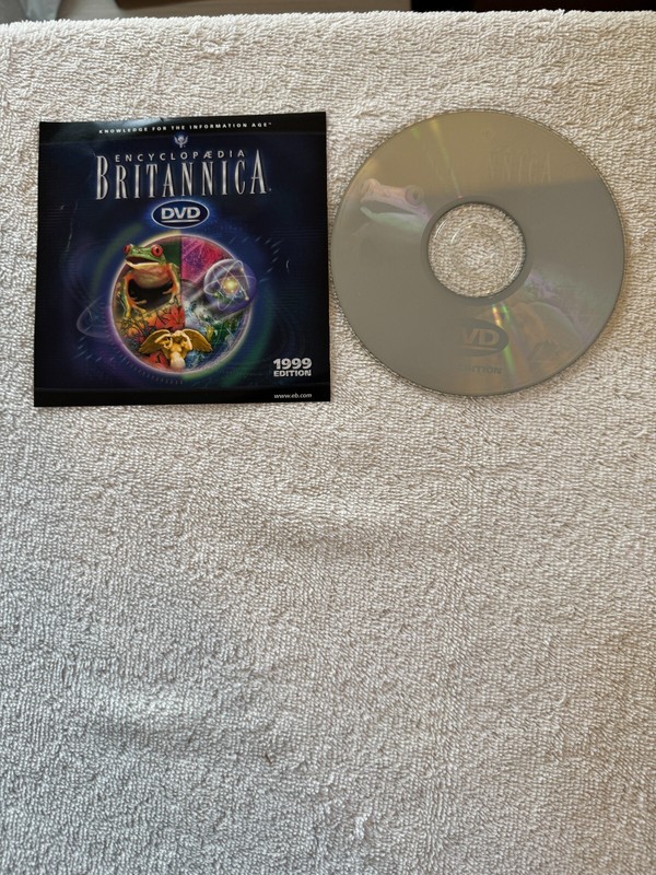 Britannica Encyclopedia – (PC 1999) – DVD ONLY W/FRONT JEWEL CASE INSERT ONLY!!