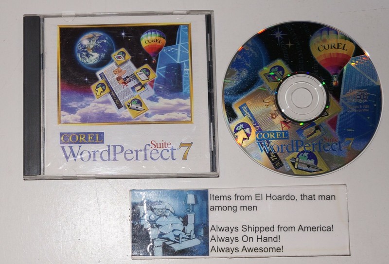 Corel WordPerfect Suite 7 Windows 95 CD Check it out!