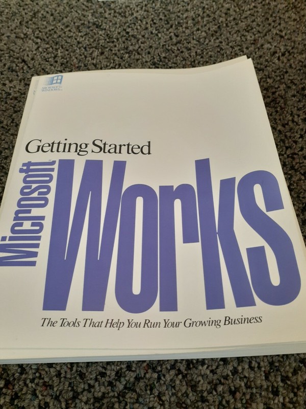 “Vintage” Microsoft Works Gateway 2000 Edition W/5.25 Disks
