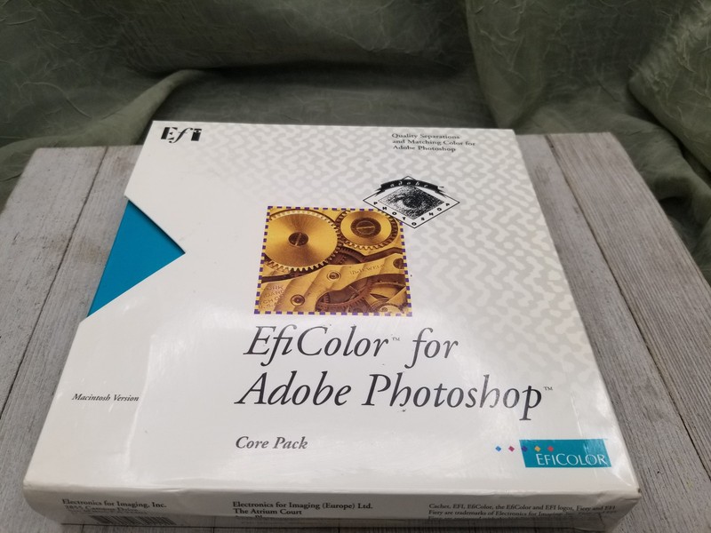 Vintage 1993 EFIColor EFI Color For Adobe Photoshop 2.0.1 Core Pack Mac OS