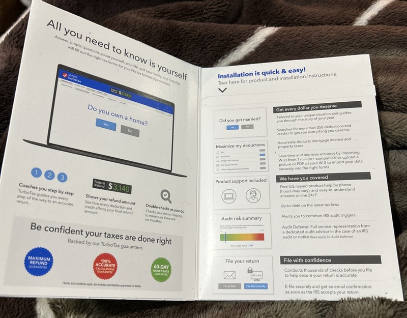 Intuit TurboTax Deluxe 2023 Federal w State Physical CD w license PC/MAC SEALED gallery