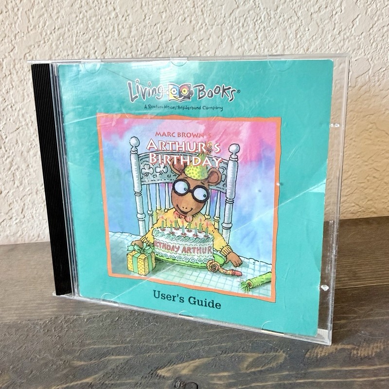 Arthur’s Birthday Living Books PC CD-ROM 1994 Windows Kids Game w/ Manual
