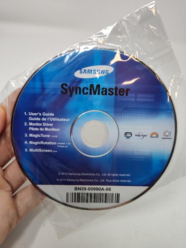 Samsung 2010 SyncMaster CD BN59-00990A-06 User Guide, Driver, MagicTune, Etc NEW