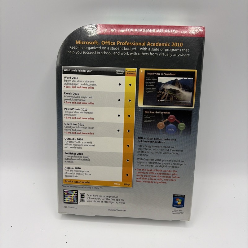 Microsoft Office Professional Academic 2010 Windows w/key Free Shipping gallery