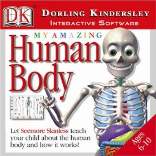 My Amazing Human Body PC MAC CD teach healthy anatomy organs bones brain muscles