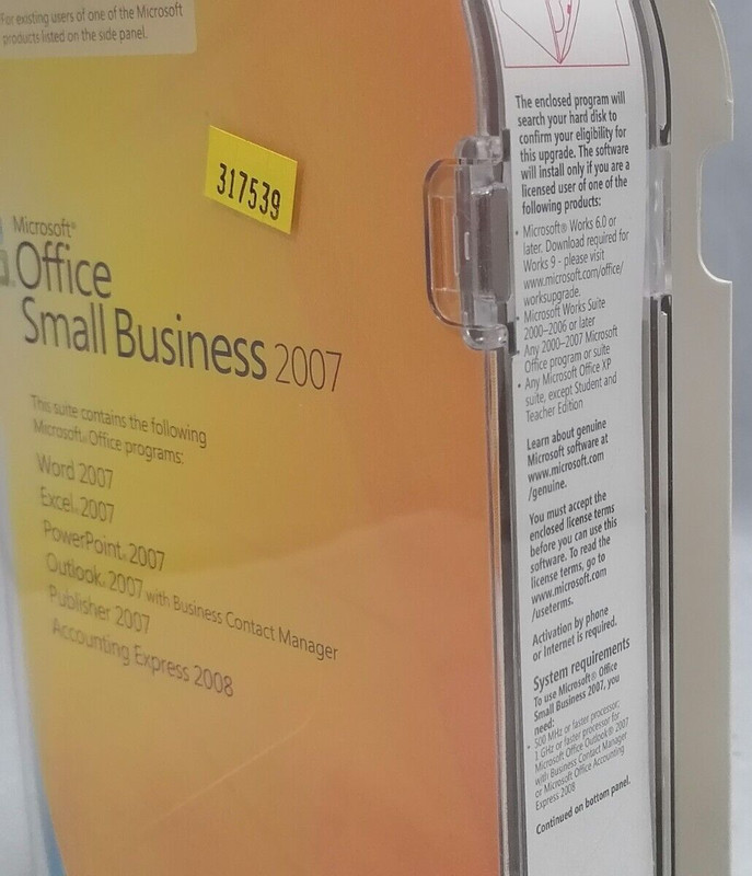 Microsoft Office Small Business 2007 Upgrade Install Media gallery