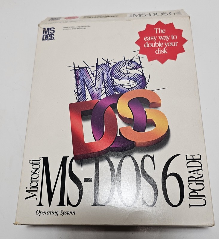 Vintage Microsoft MS DOS 6 Upgrade 3.5″ Disks Operating System