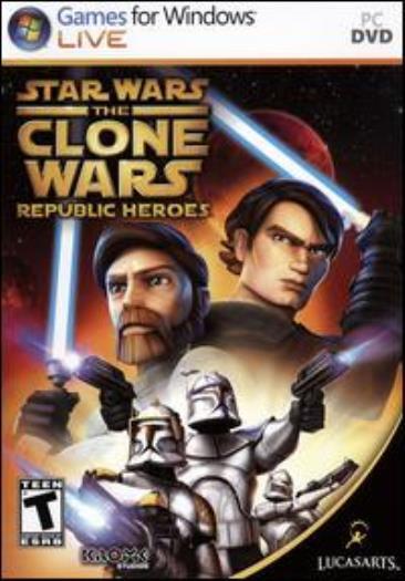 Star Wars The Clone Wars: Republic Heroes w/ Manual PC DVD animated space game!