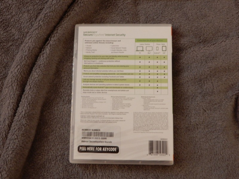 Internet Security Webroot Secure Anywhere 2013 NEW gallery