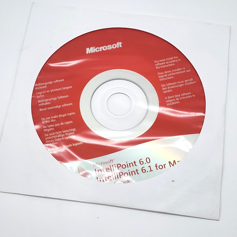 Microsoft IntelliPoint 6.0, 6.1 Mouse Software Disc for PC & Mac