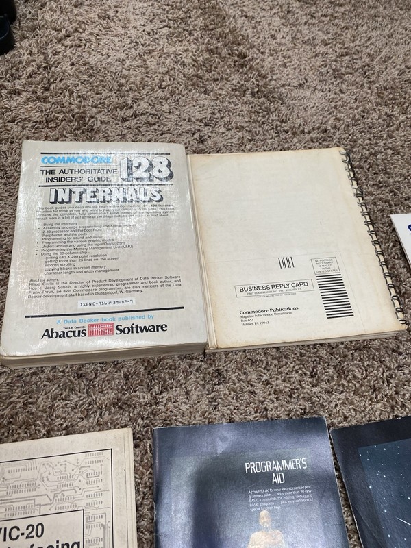 Vintage Commodore 128 Guides,Disk Set, VIC-20 Booklets gallery