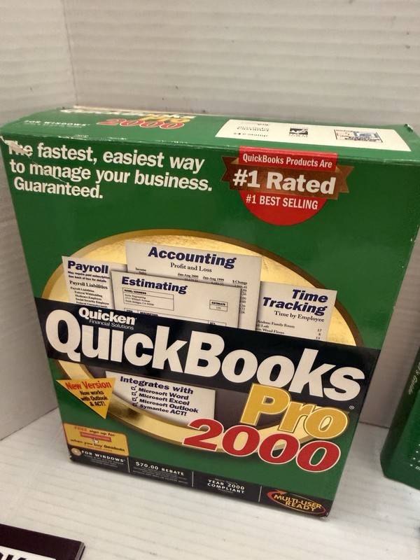 Intuit Quickbooks Pro 2000 for Windows Quicken Financial Services Software gallery