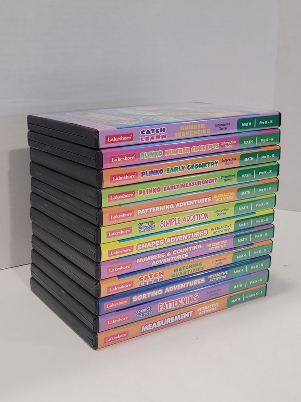 12 Lakeshore Math Learning CD-ROM (PC/MAC) Grade Pre-K - K & 1st gallery