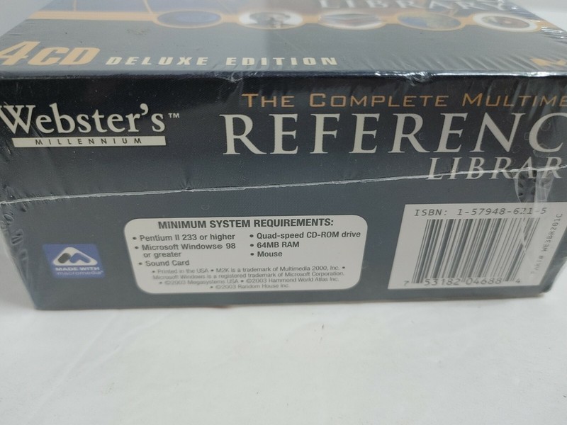 2004 4 CD Webster'sComplete Multimedia Reference Library gallery