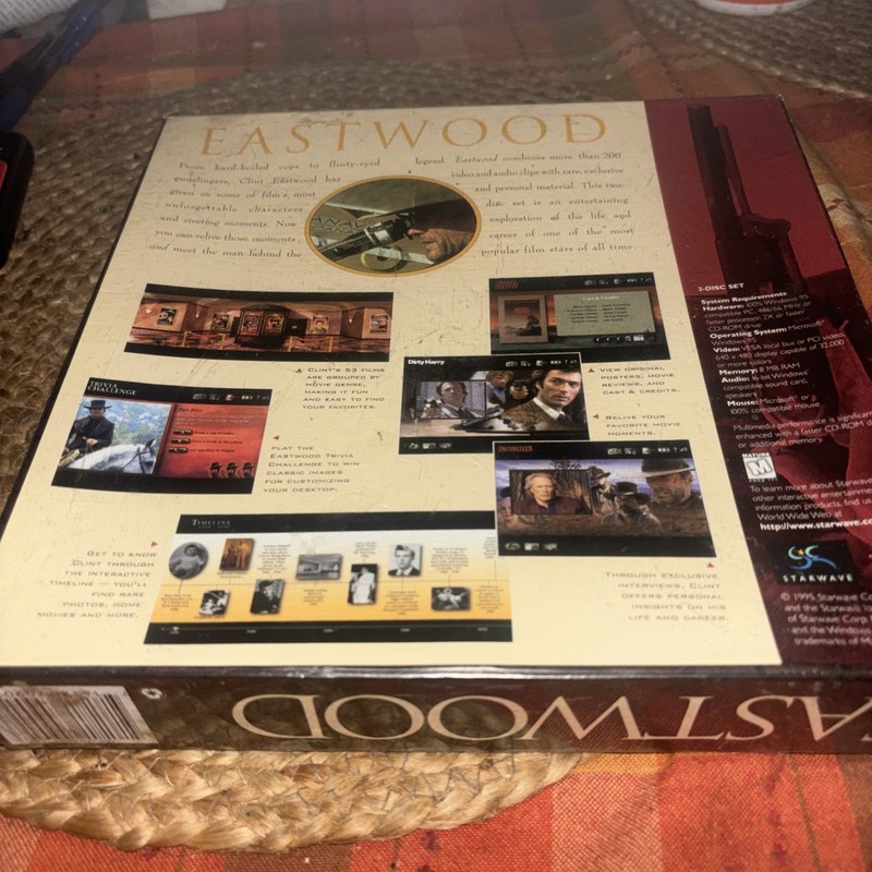 Vintage MS Windows 95 Clint Eastwood Collector Set New SEALED Rare Movie Game gallery