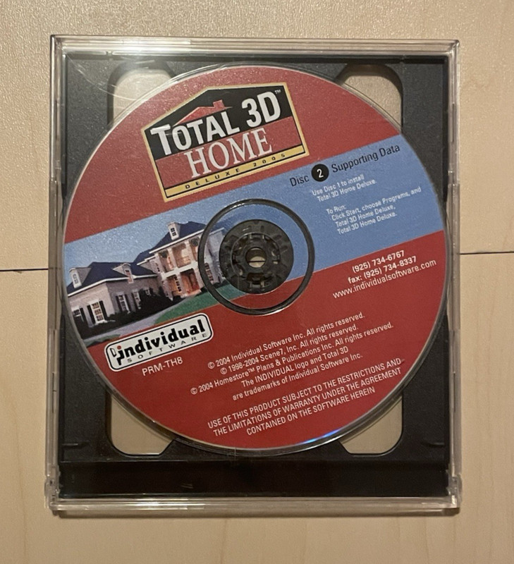 Total 3D Home Deluxe (2005, 2 CD-ROM Set) w/User's Guide gallery