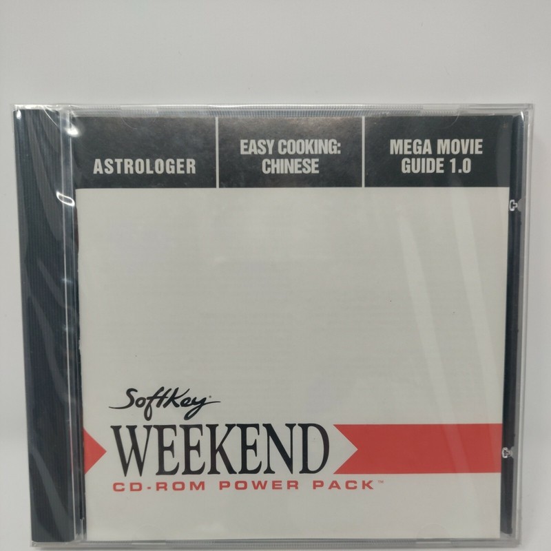 Vintage NOS 1990’s Soft Key Weekend CD-Rom Power Pack Easy Cooking: Chinese
