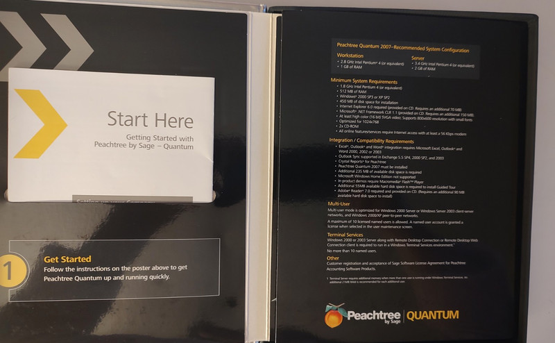 Peachtree by Sage Quantum Accounting Business Software Complete In Box 2007 gallery