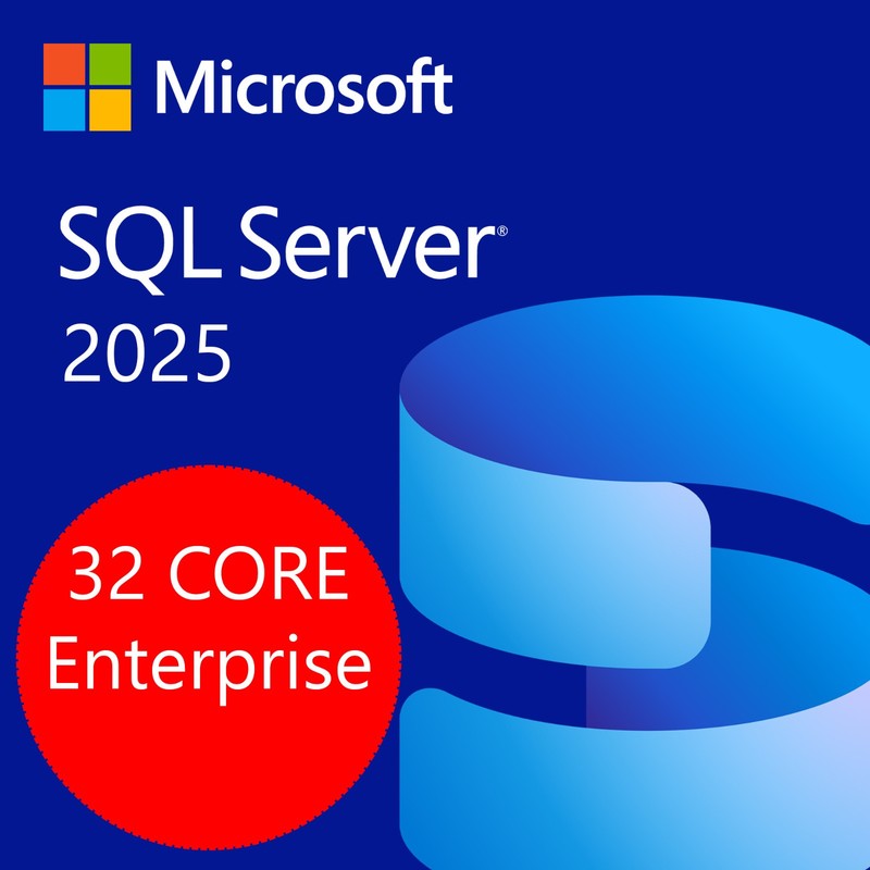 SQL Server 2025 Enterprise 16 Core Edition Unlimited User CALs Genuine Authentic
