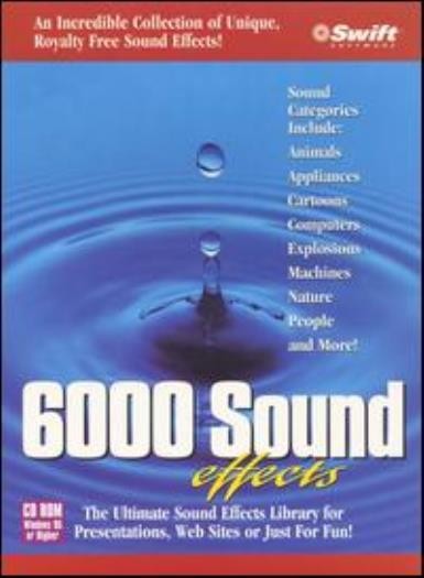 6000 Sound Effects PC CD wide range genres collection wav files computer library