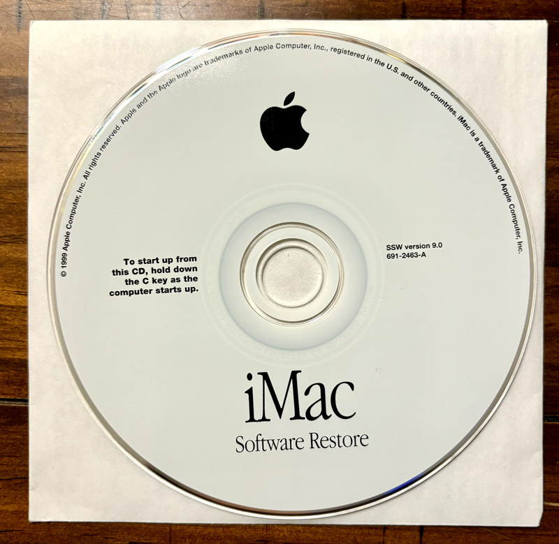 Vintage 1999 iMac DV OS 9 v9.0 Mac Macintosh Install Software & Restore CD Disks gallery