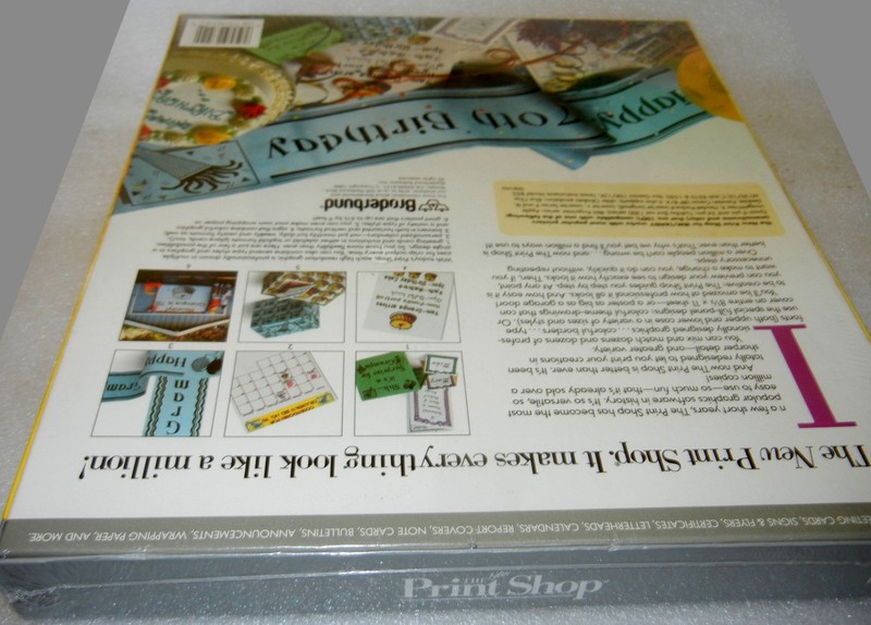 1989 The New Print Shop Computer PC 3.5" & 5.25" Broderbund Big Box Design - NEW gallery