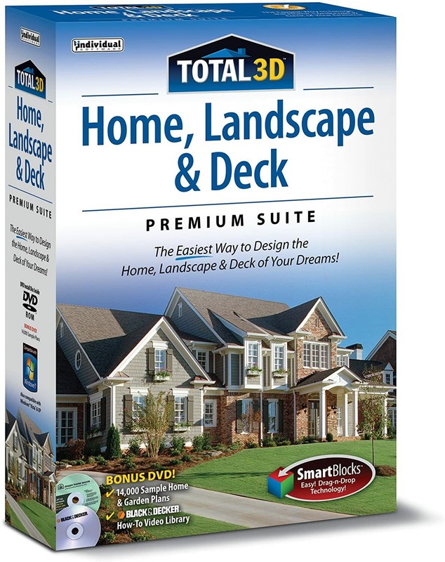 Total 3D Home, Landscape & Deck Premium Suite 12 PC NEW!