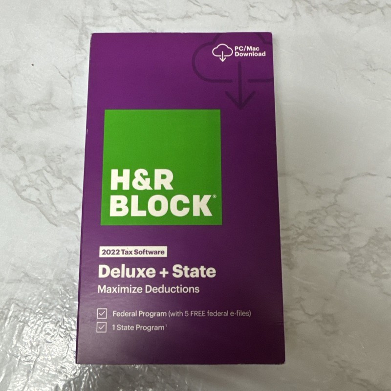 H&R Block Tax Software Deluxe + State 2022 gallery
