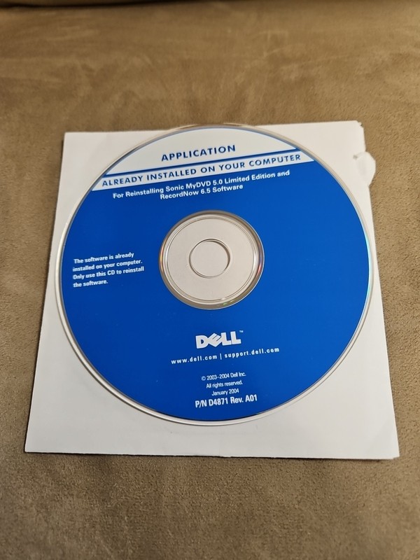 2004 Dell Application Software CD For Reinstalling Sonic MyDVD 5.0 Limited Edt gallery