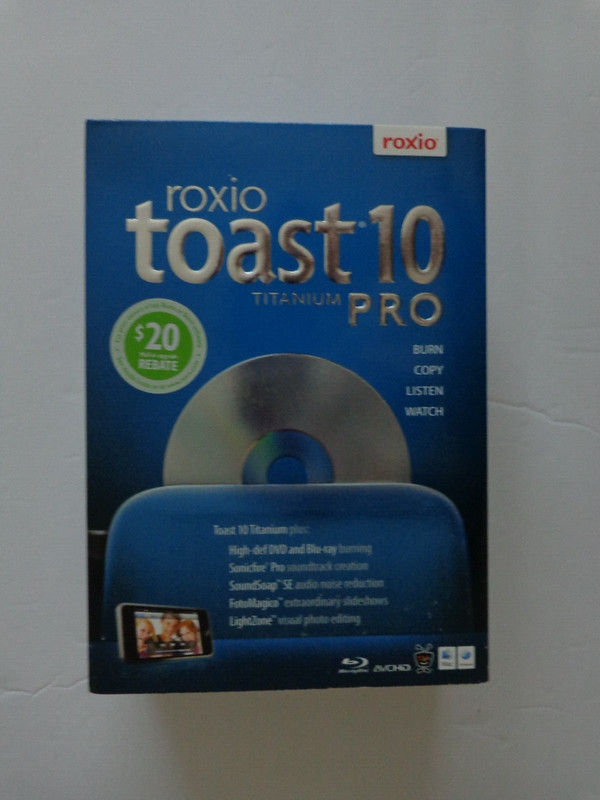Roxio Toast 10 Titanium Pro For Mac OS X 10.5 Leopard,Mac OS X 10.6 Snow Leopard