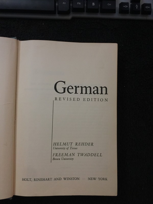 Practicing German Rehder Twaddell 1958