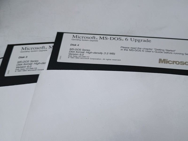 Vintage Microsoft MS-DOS 6 Software Upgrade Operating System gallery