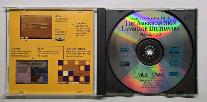 The American Sign Language Dictionary 2.0 (Win/Mac CD-ROM, 1997) gallery