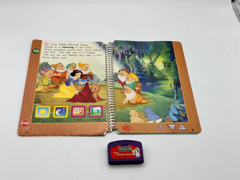 LeapFrog LeapPad Pre Reading Disney PRINCESS STORIES Book & Cartridge gallery