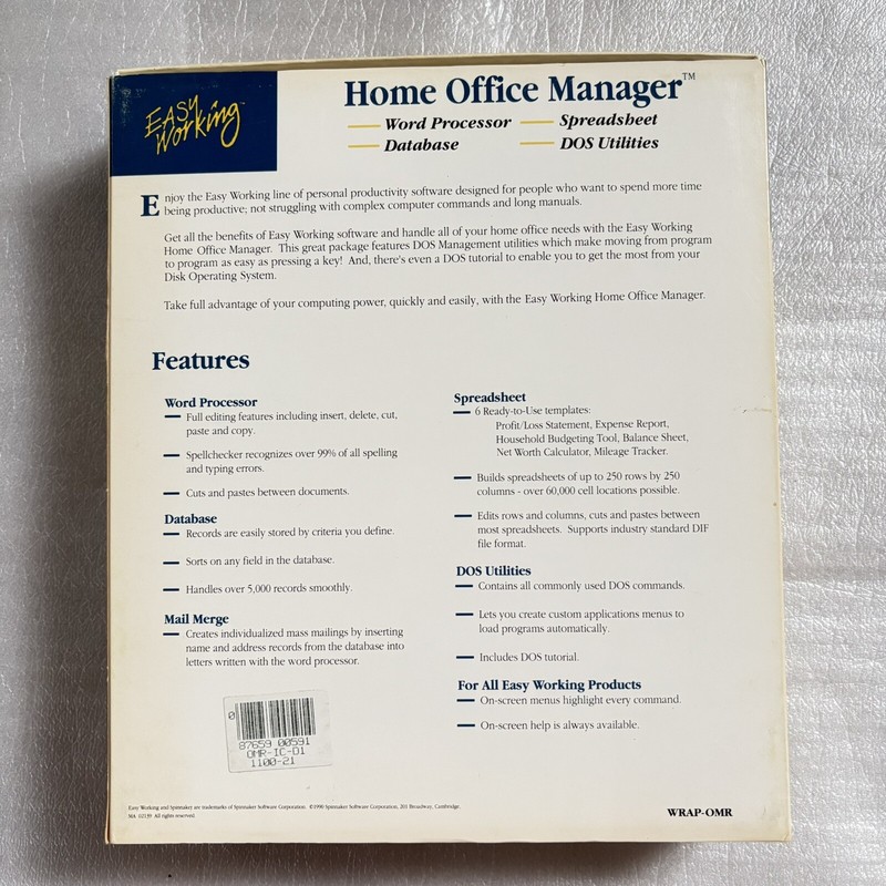 Tandy / IBM Home Office Manager With Box Rare gallery