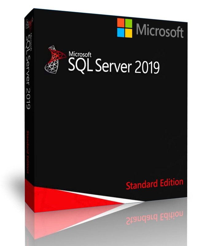 Microsoft SQL Server 2019 Standard 48 Core unlimited User CALs DVD & Key CoA