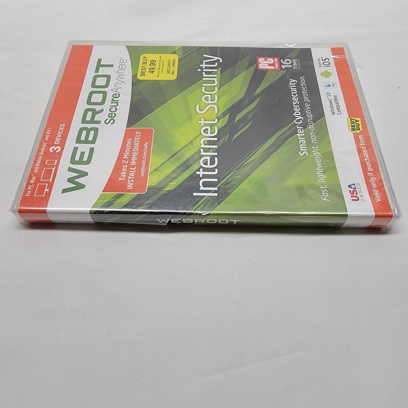 Sealed Webroot Secure Anywhere Internet Security - Full Version for Win & Mac gallery