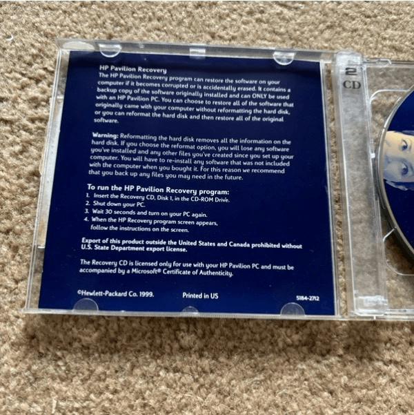 HP Pavilion User’s Guide & Recovery Software 1999 gallery