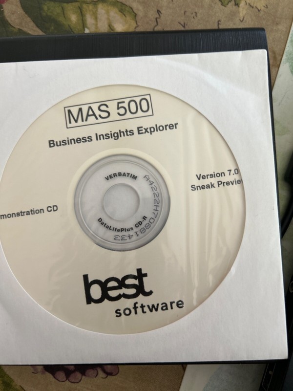 BRAND NEW UNUSED MAS500 Business Insights Explorer Demonstration CD.