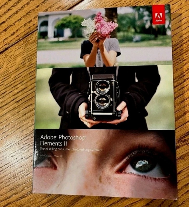 Adobe Photoshop Elements 11 Photo Editing Software DVD Win/Mac New / Open Box