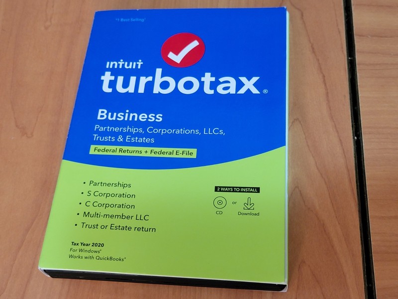 LOOK *New* 2020 TURBOTAX BUSINESS CD for CORPORATION ESTATE TRUST PARTNERSHIP