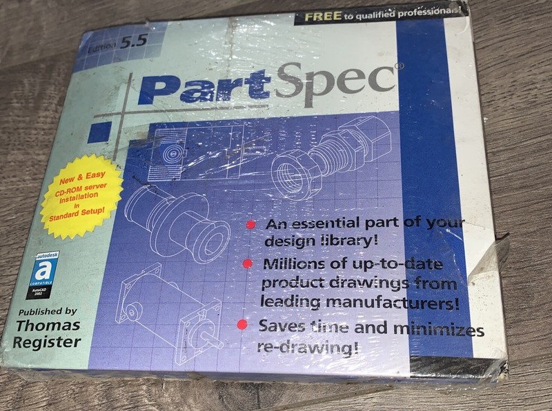 New PartSpec Edition 6.0 PC Software Millions Real-world Products To Scale CAD