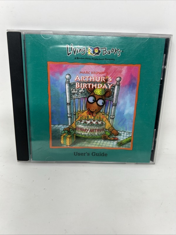 Marc Brown’s Arthur’s Birthday (1997) CD-ROM Living Books Interactive PC - Comp