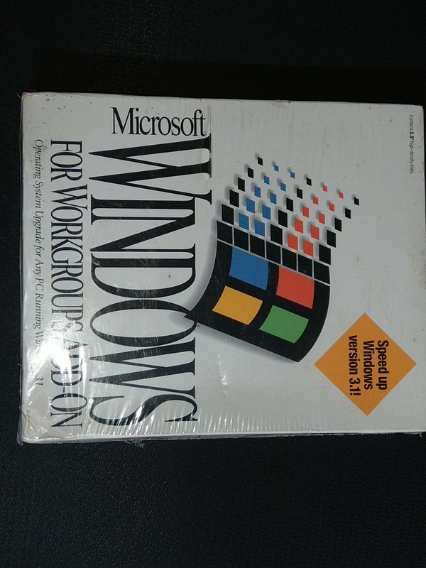 Microsoft Windows for Workgroups Add-on Upgrade for 3.1 Sealed New in Box 1994