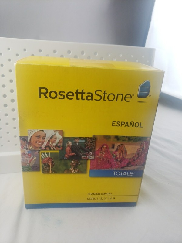 Rosetta Stone Spanish (Spain) Level 1-5 Set Originally New Sealed Rare gallery