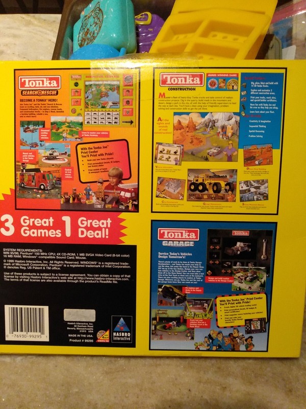 New sealed Tonka Computer Software set of (3) collected 🔥 Tonka must have! gallery