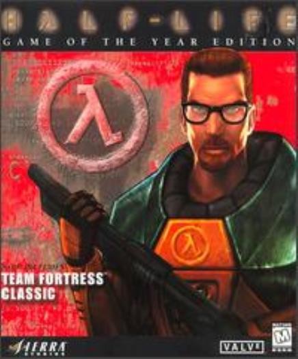 Half-Life 1 GAME OF THE YEAR GOTY PC CD team fortress alien bug FPS shooter game