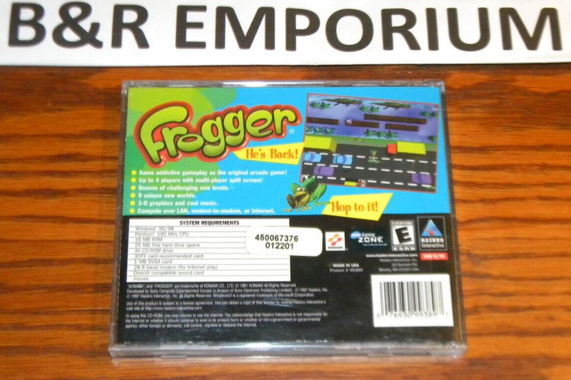 Hasbro 2-CD-ROM Lot - Frogger (1997) + Centipede (1998) - PC Game Windows 95/98 gallery
