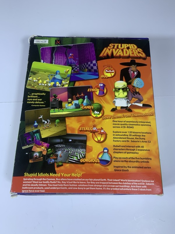 Ubi Soft Stupid Invaders Adventure PC Game 4 CD Set Windows English gallery